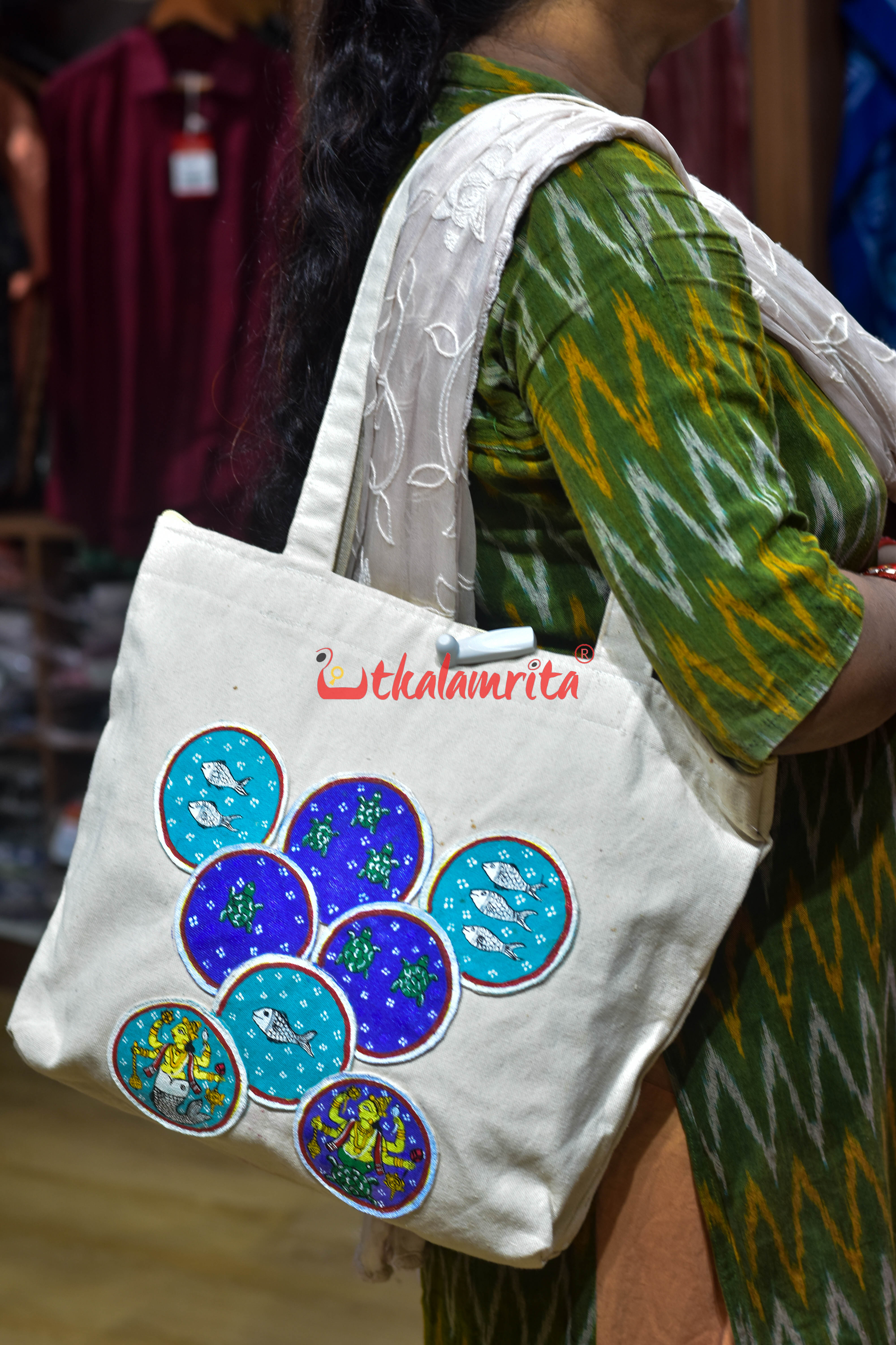Ganjapa Dasabatara Matsya Kaschapa Canvas Tote Bag