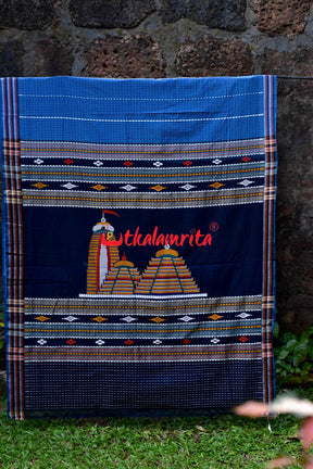 Blue Puri Mandira Dhalapathara Saree