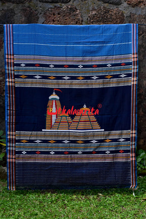 Blue Puri Mandira Dhalapathara Saree