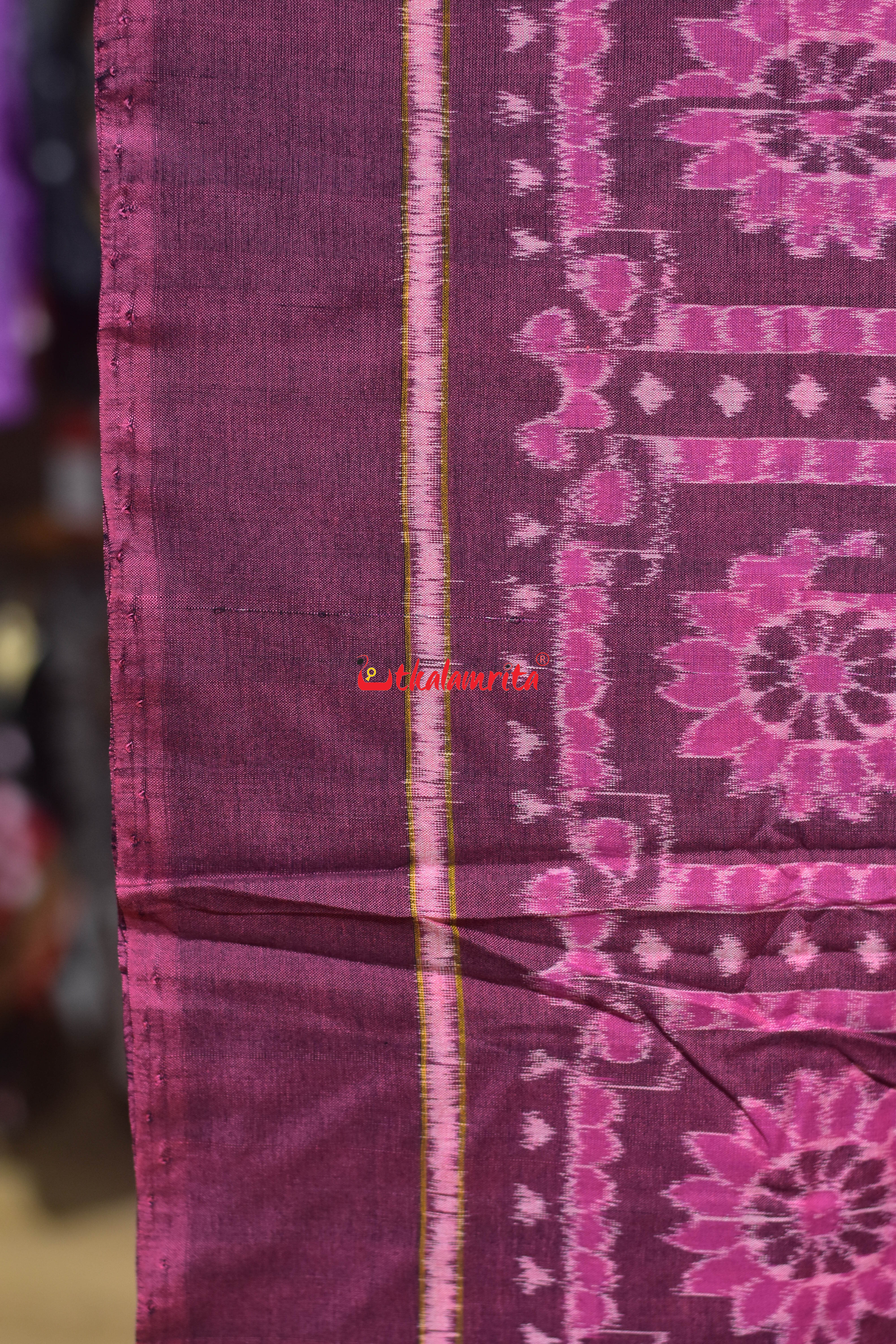 Pink Phula Harina Sambalpuri Cotton (Fabric)