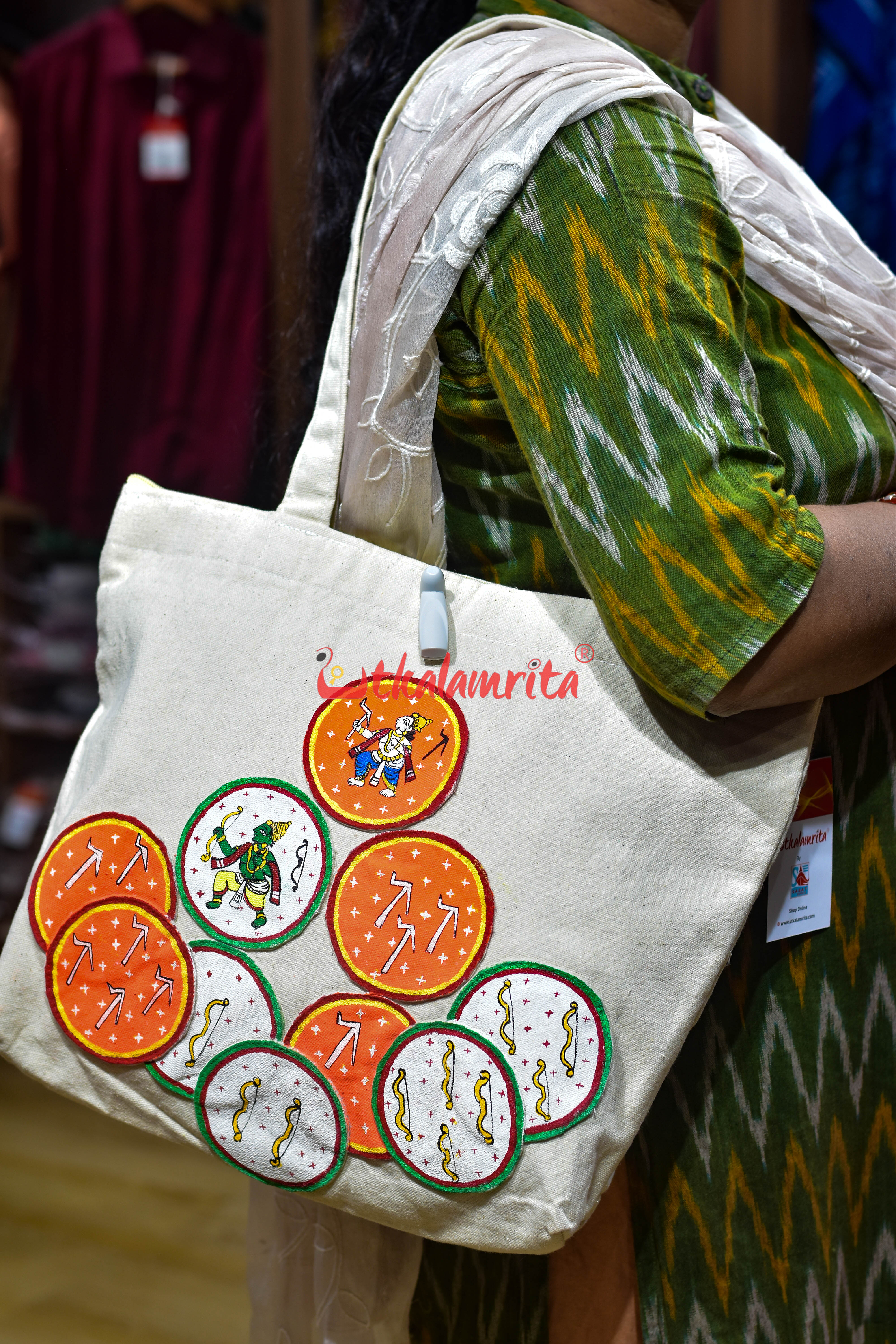 Ganjapa Dasabatara Rama Balaram Canvas Tote Bag