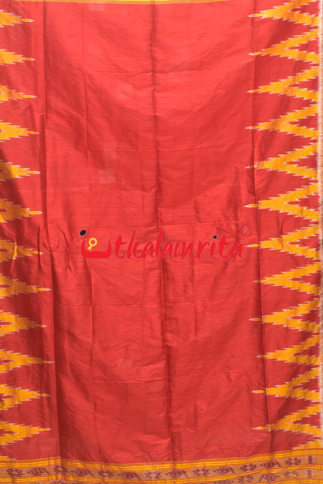 Red Yellow Kumbha 4H (Dupatta)