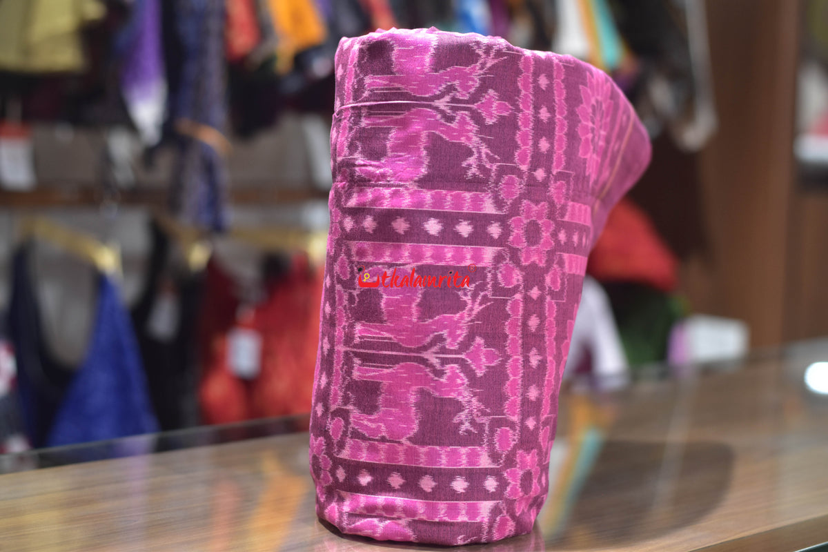 Pink Phula Harina Sambalpuri Cotton (Fabric)