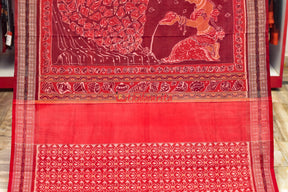 Blue Sankha Sambalpuri Cotton Saree
