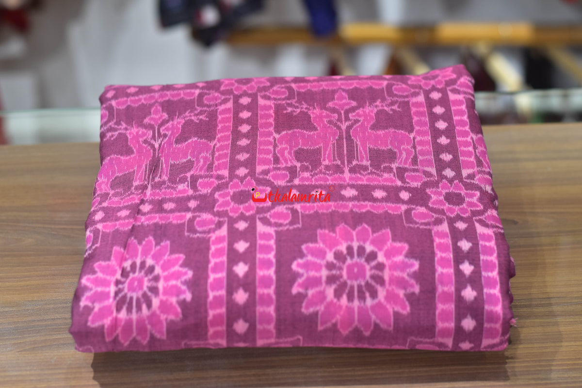 Pink Phula Harina Sambalpuri Cotton (Fabric)
