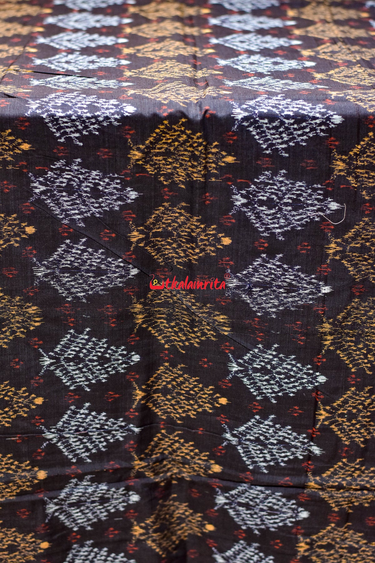 Black Gacha Sambalpuri Cotton (Fabric)