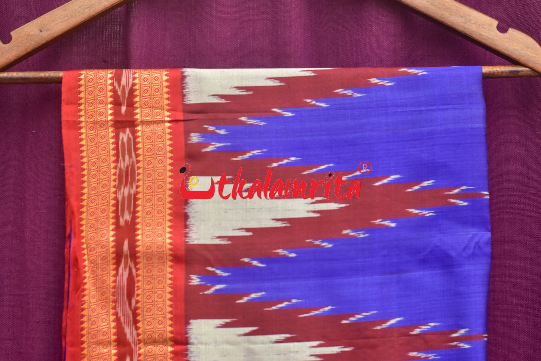 Blue Silk Kumbha 6H (Dupatta)