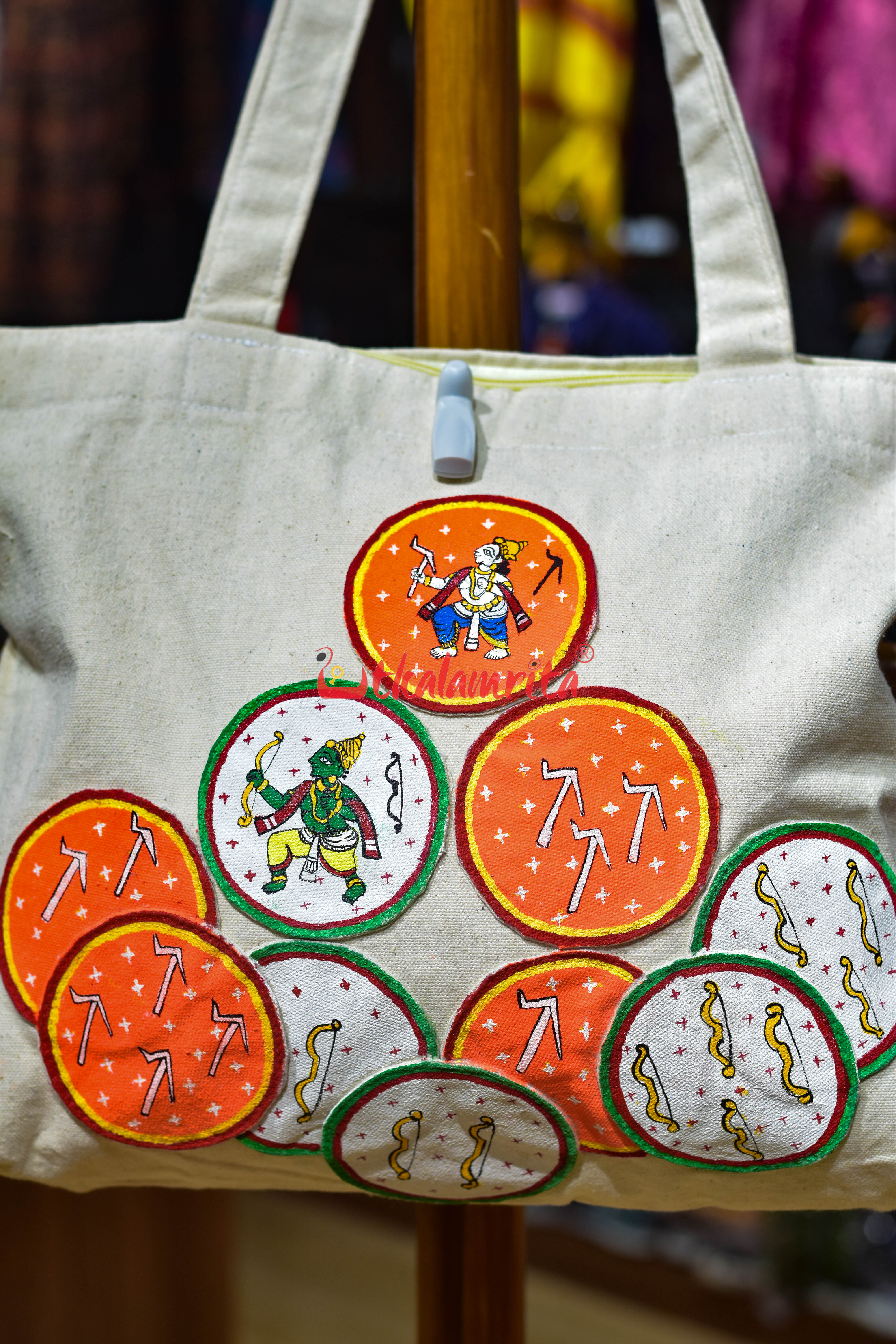 Ganjapa Dasabatara Rama Balaram Canvas Tote Bag