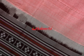 Pink Spatik Sambalpuri Cotton Saree