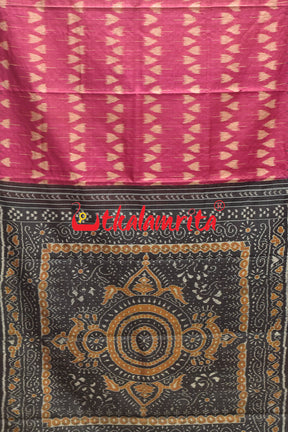 Body Chhatu Rani Black Gopalpur Tussar Saree