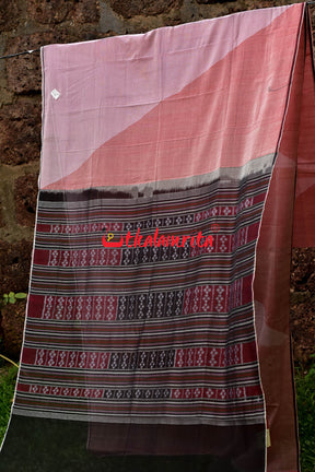 Pink Spatik Sambalpuri Cotton Saree