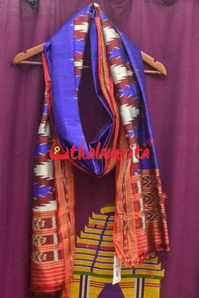 Blue Silk Kumbha 6H (Dupatta)