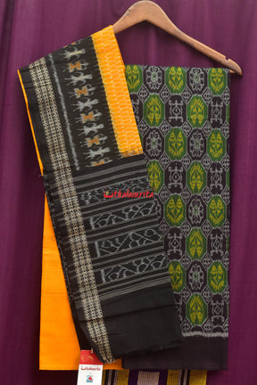 Black Green Jodi Sankha Dress Set