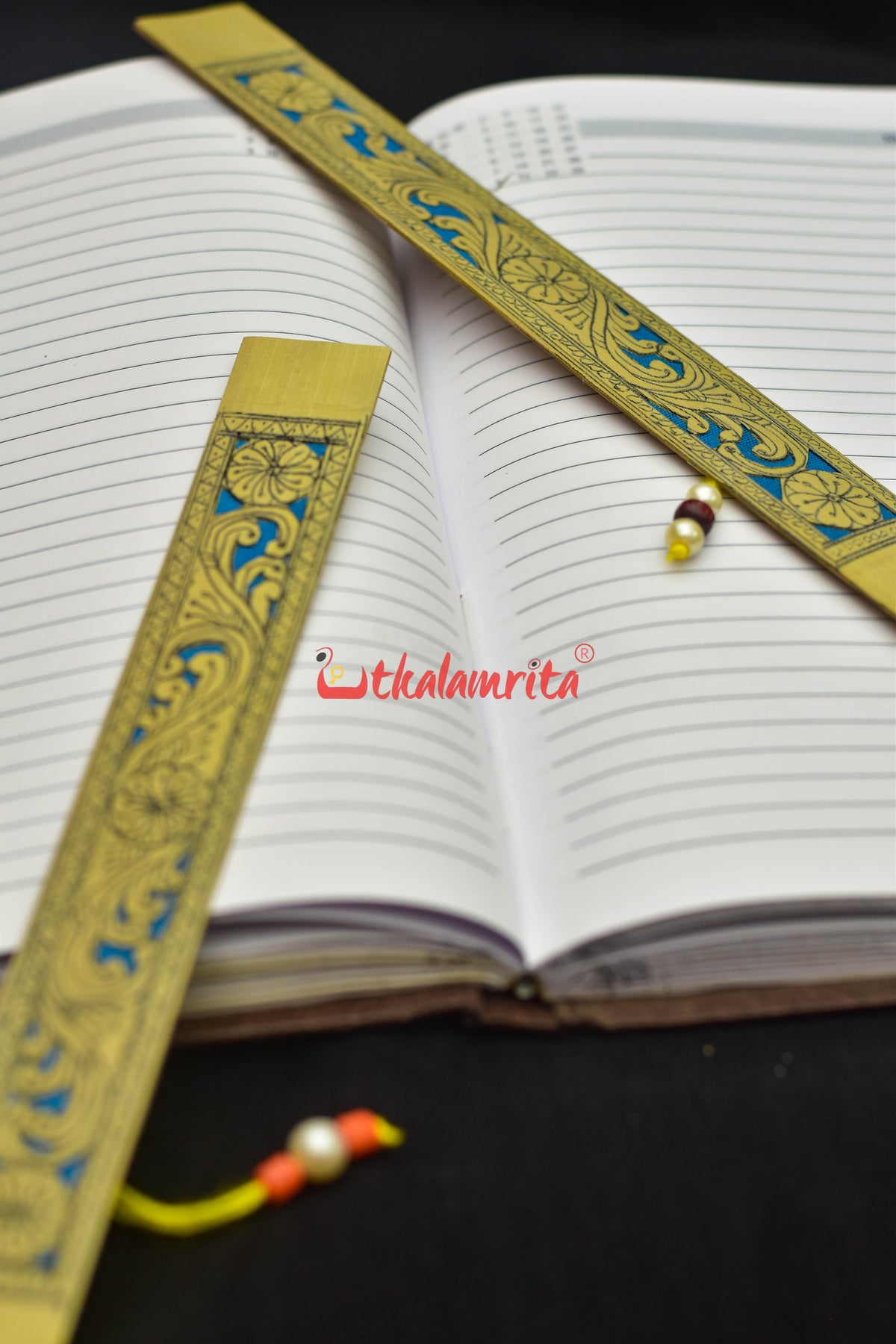 Blue Flower Design (Talapatra Bookmark)