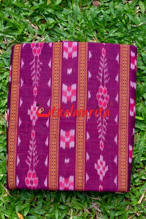 Magenta Pasapali With Flower Ikat (Fabric)