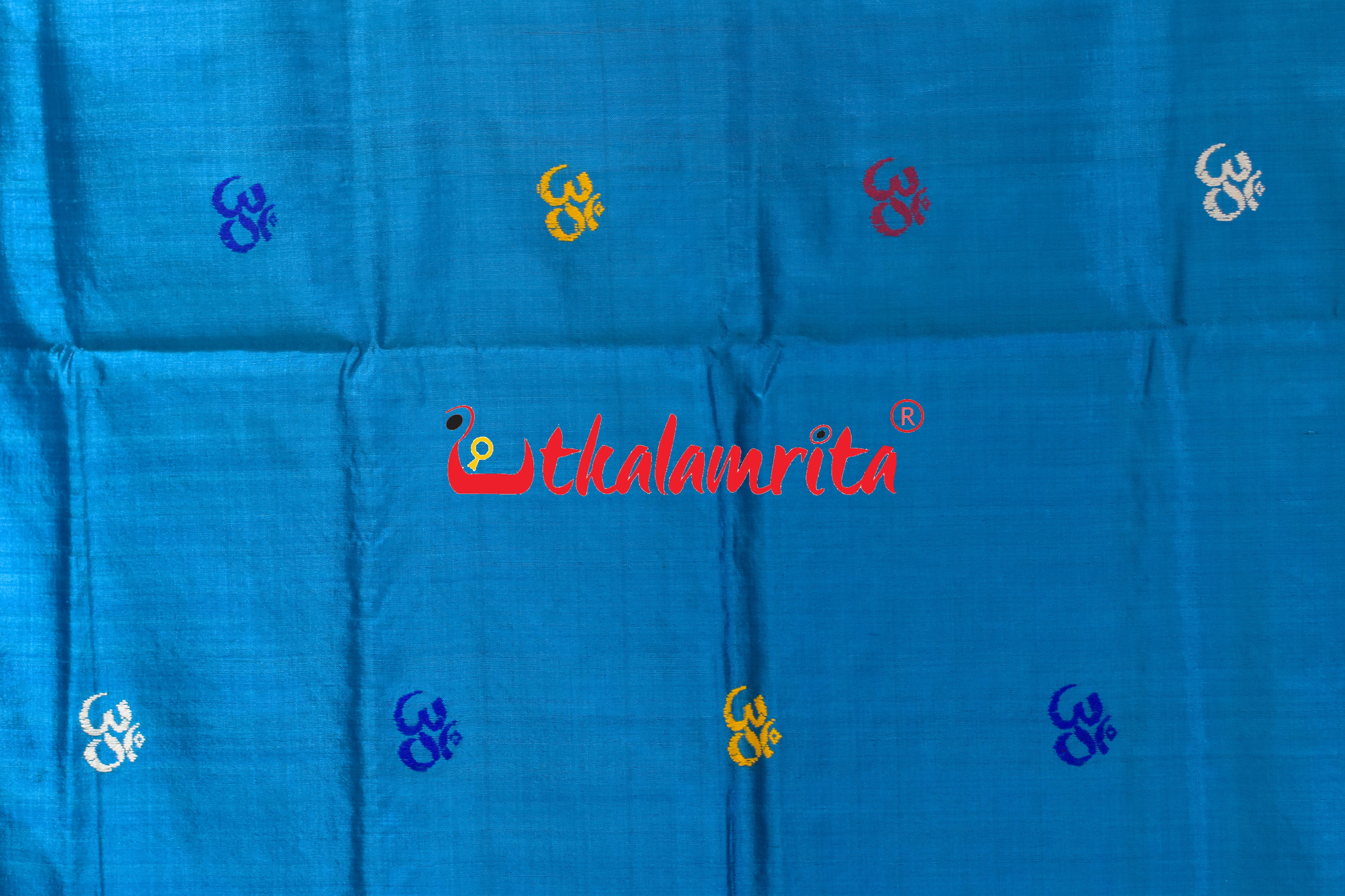 Blue Mulbery Om Gopalpur Tussar Silk Saree