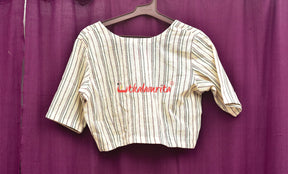 Kotpad Black Maroon Stripes (Blouse)