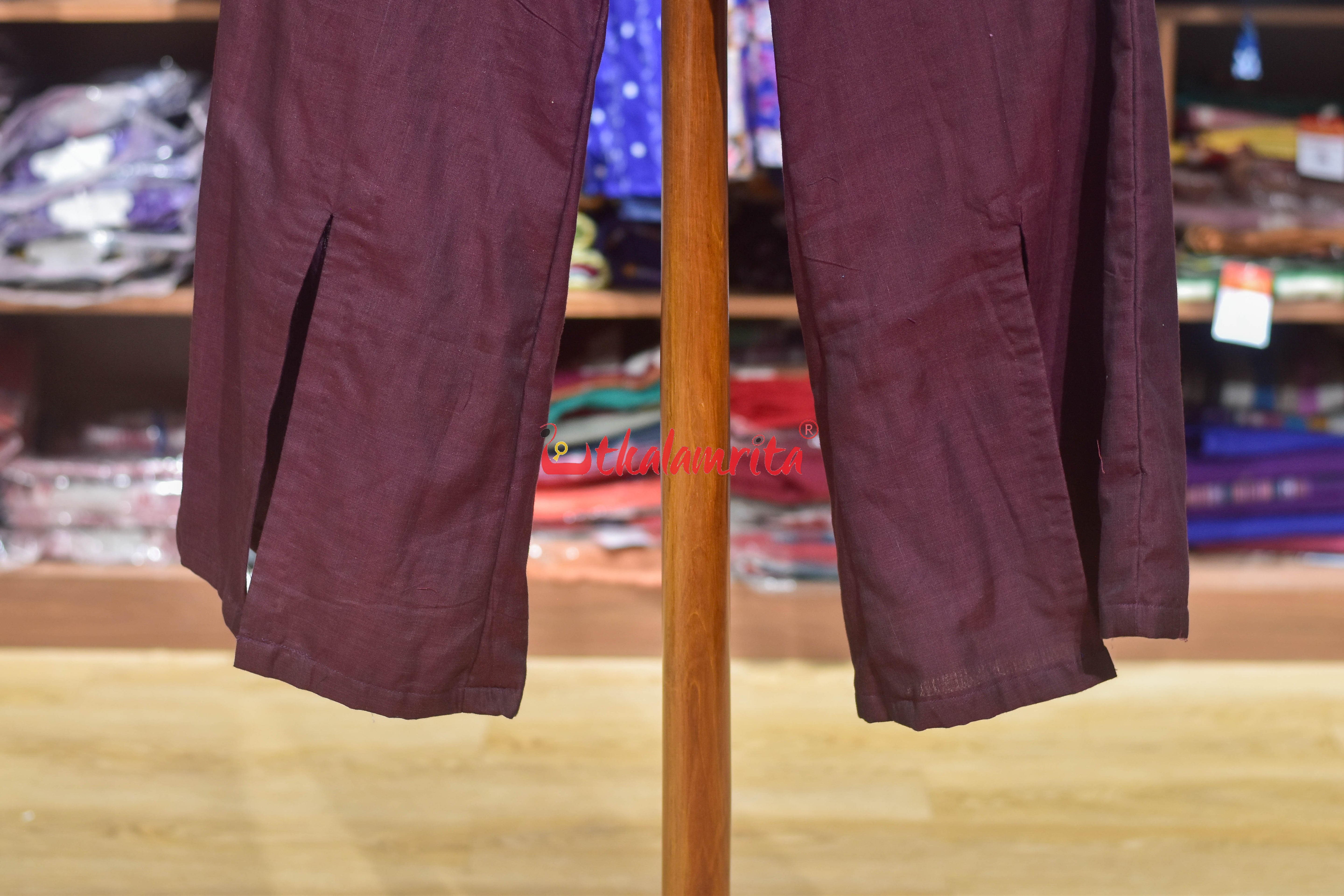 Plain Coffee Maroon (Ladies' Palazzo Pant)