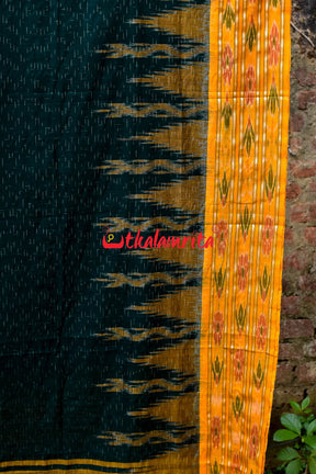 Green Yellow Daali Scot Khandua Cotton