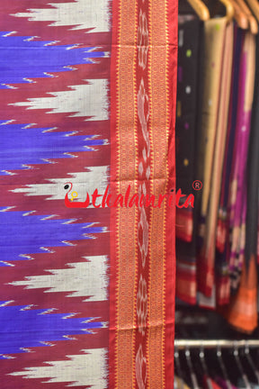 Blue Silk Kumbha 6H (Dupatta)