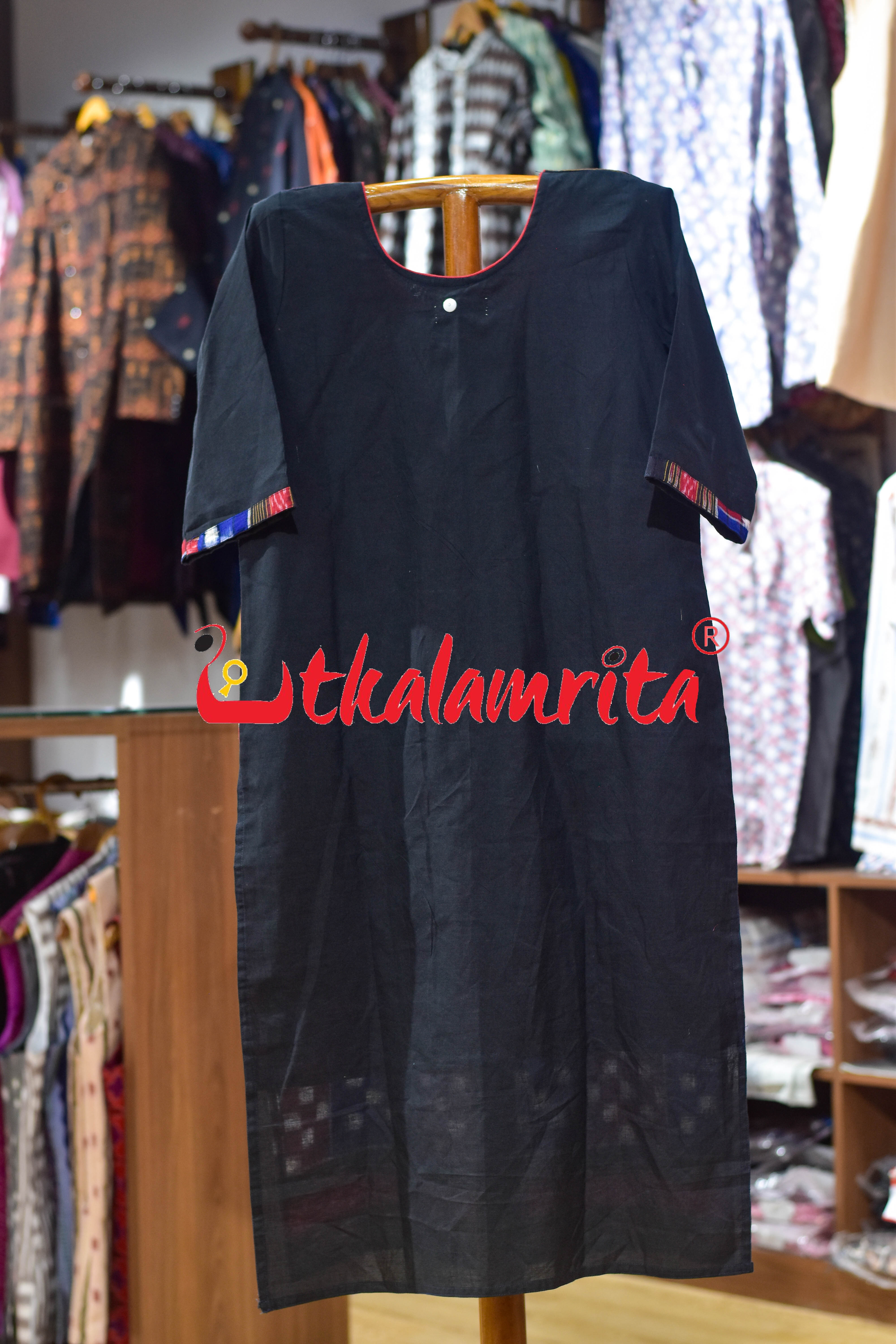 Blue Red Bichitrapuri Sambalpuri (Ladies Kurti)