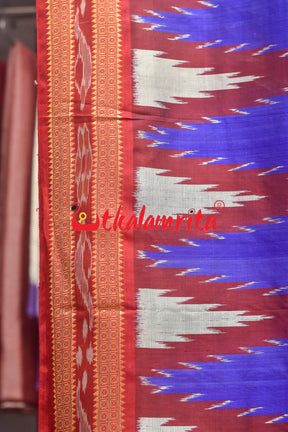 Blue Silk Kumbha 6H (Dupatta)