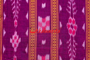 Magenta Pasapali With Flower Ikat (Fabric)