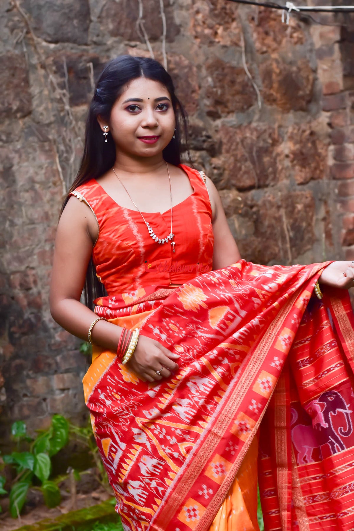 Orange Zinjiri (Blouse)