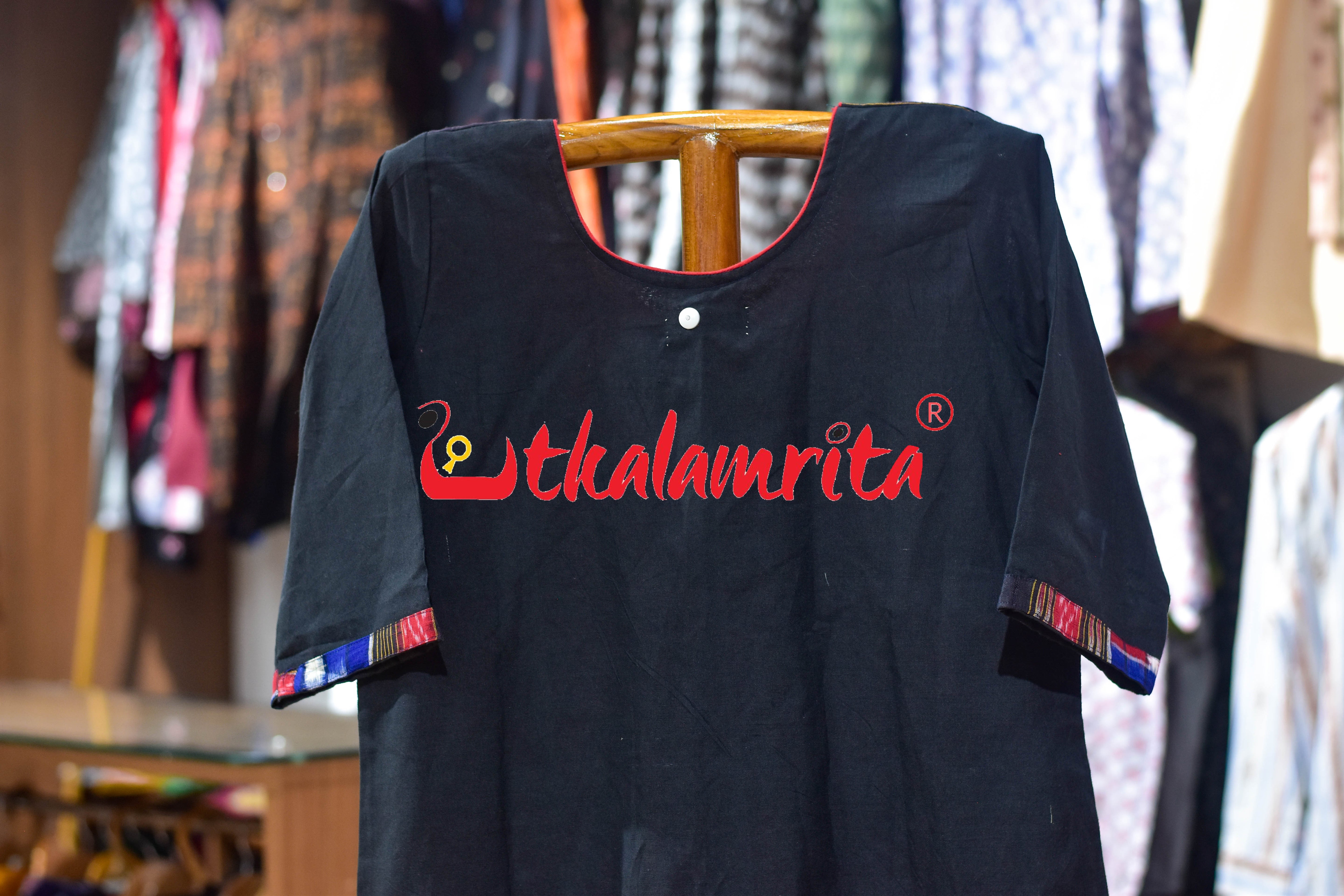 Blue Red Bichitrapuri Sambalpuri (Ladies Kurti)