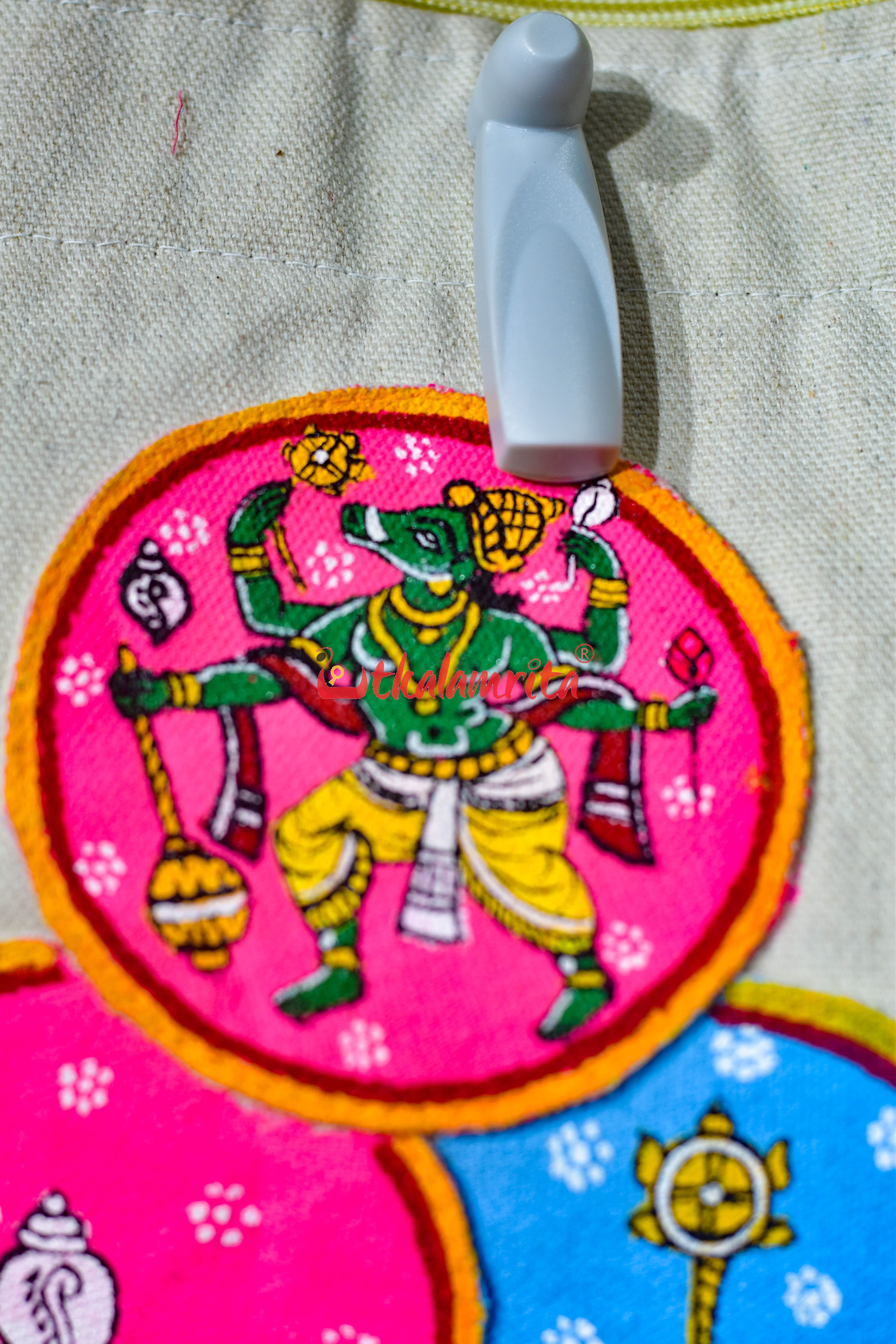 Ganjapa Dasabatara Nrusinha Baraha Canvas Tote Bag
