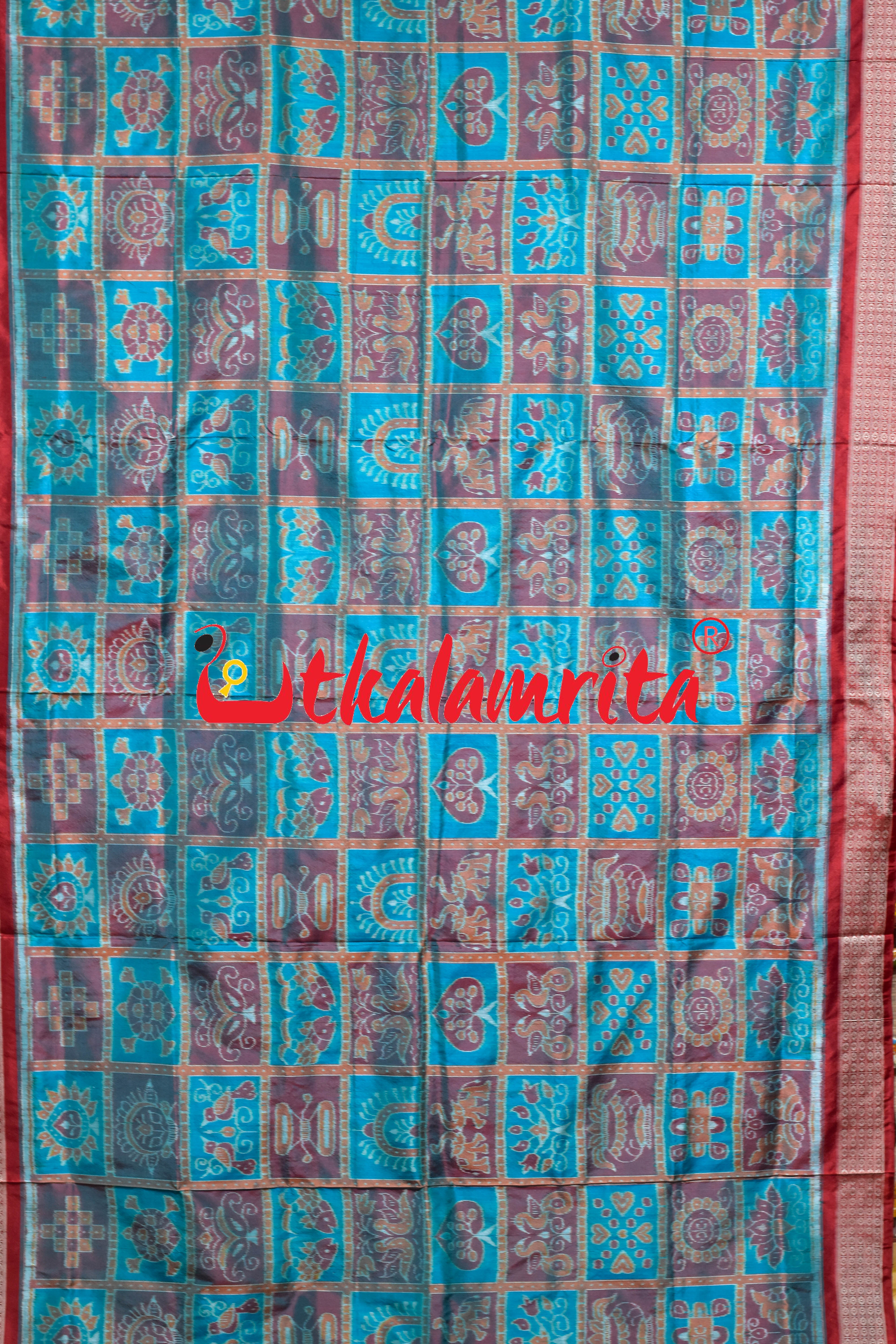 Sea Green Special Nabakothi Silk Saree
