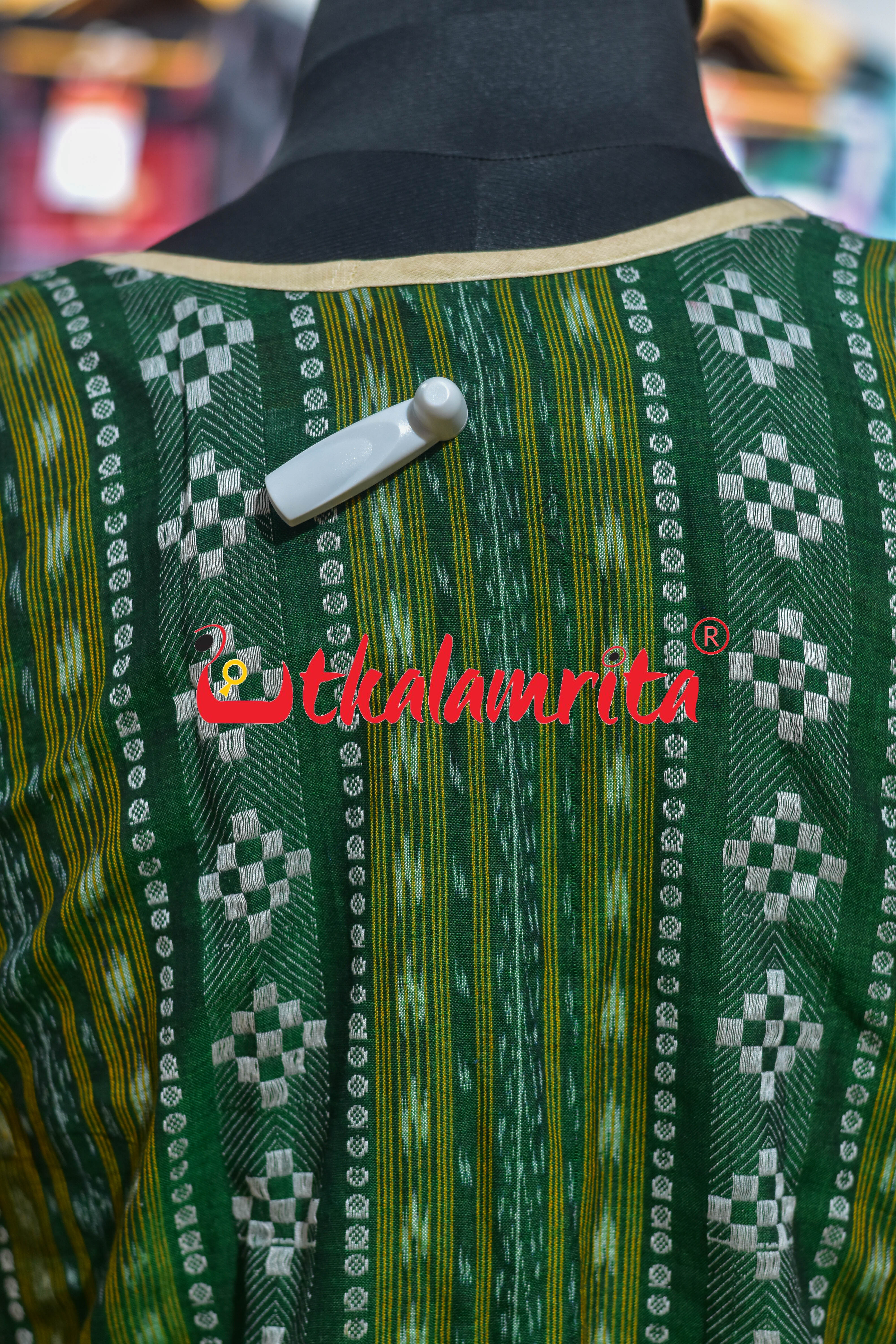 Green Dobby (Ladies Long Sleeveless Jacket)