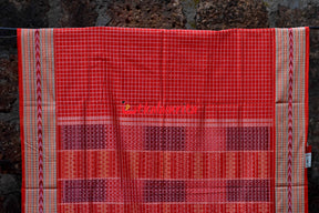 Dasphuliya Red Danti Sachipar Cotton Saree