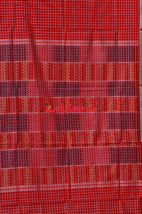 Dasphuliya Red Danti Sachipar Cotton Saree
