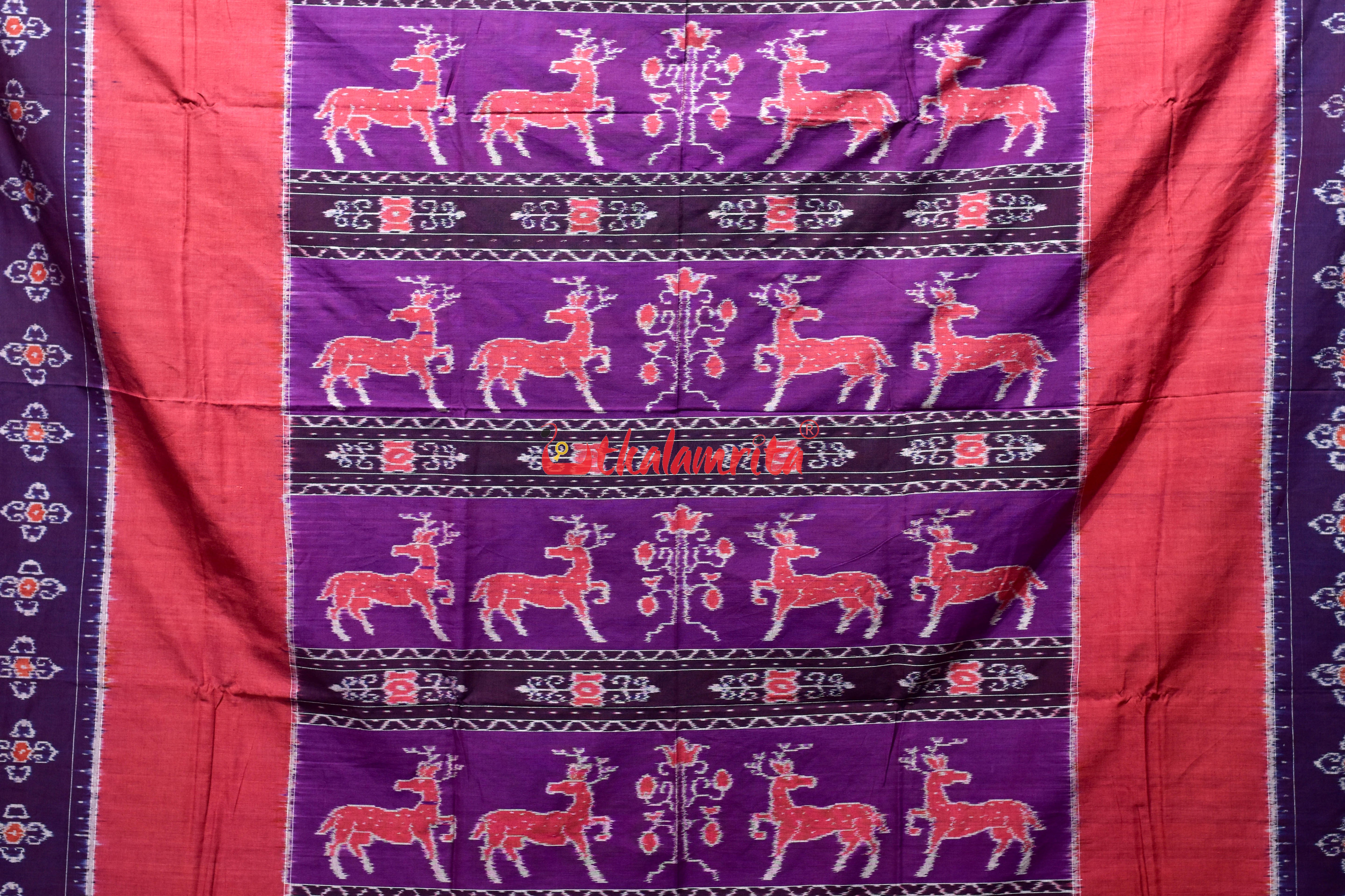 Purple Harina Bandha Pasapali (Double Bedsheet)