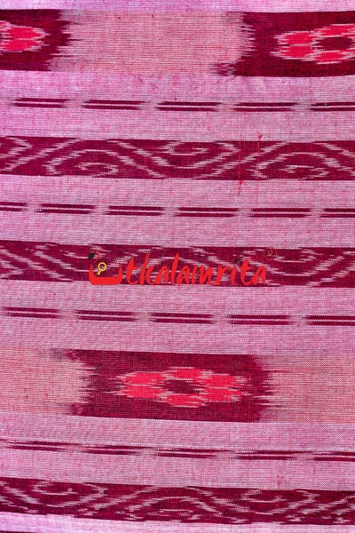Red  Box Flower Line Bandha (Fabric)