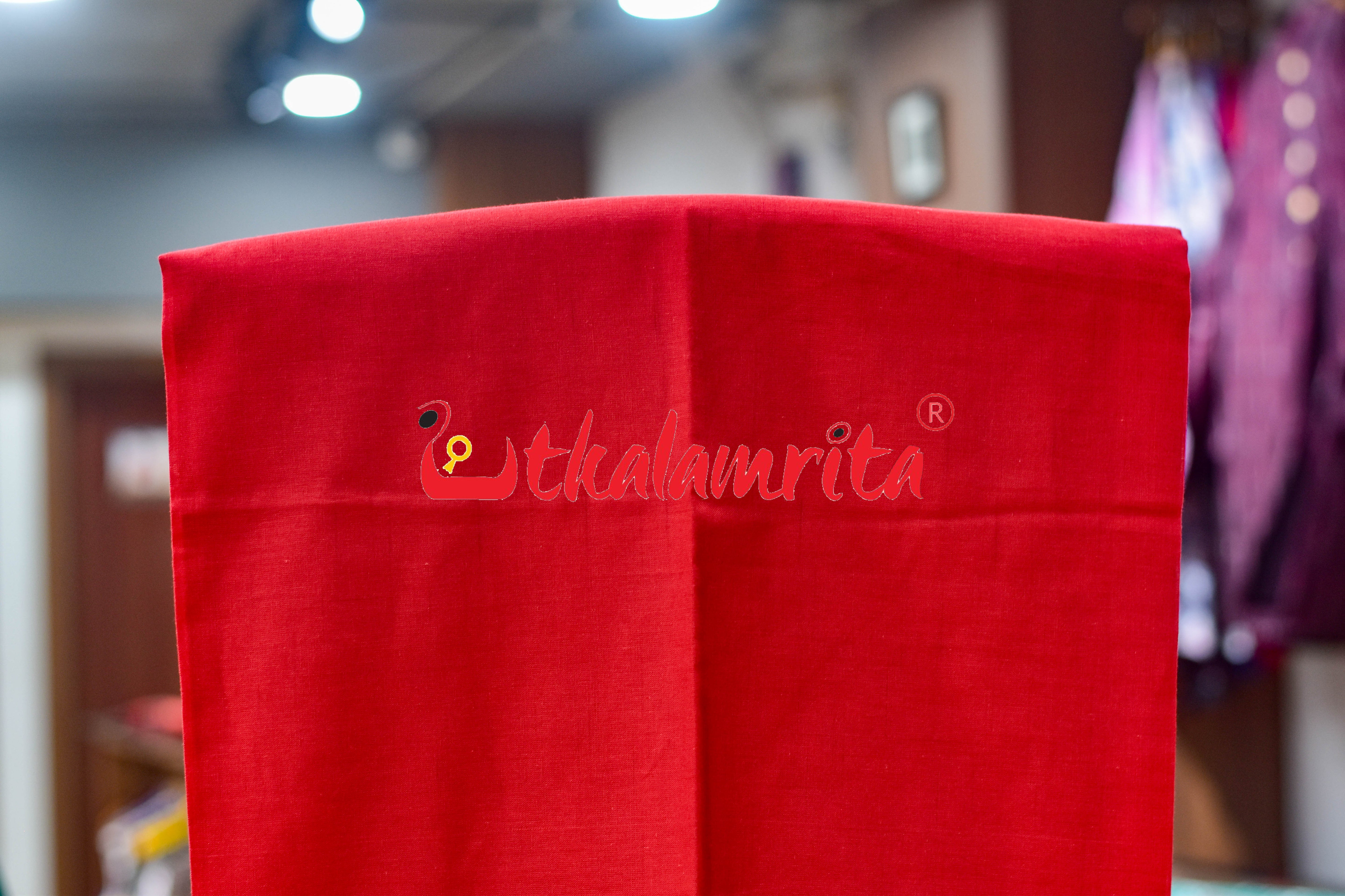 Green Red Traditional Design Sambalpuri Cotton Dress Set