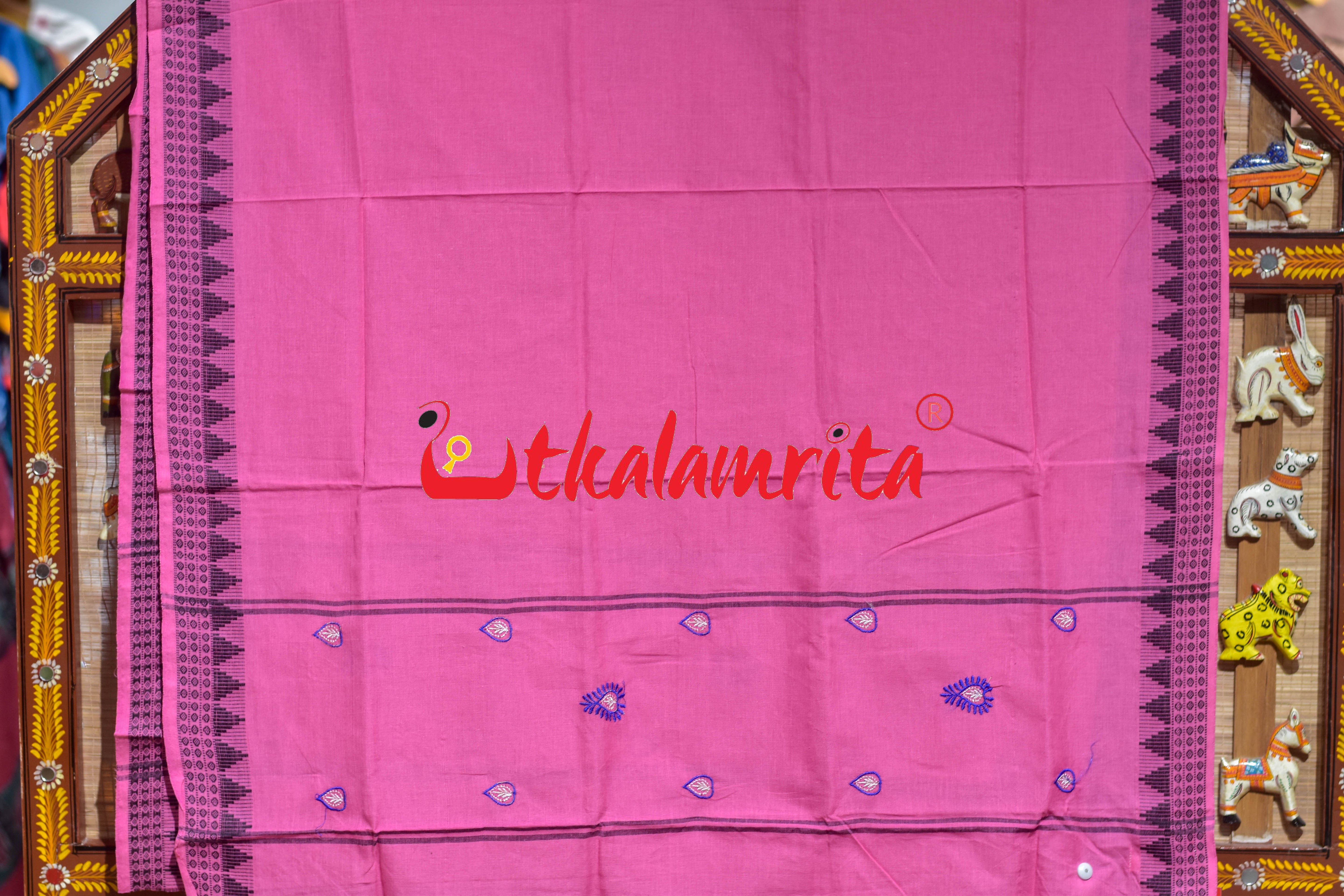 Blue Pink Heart Design Cotton Dress Set