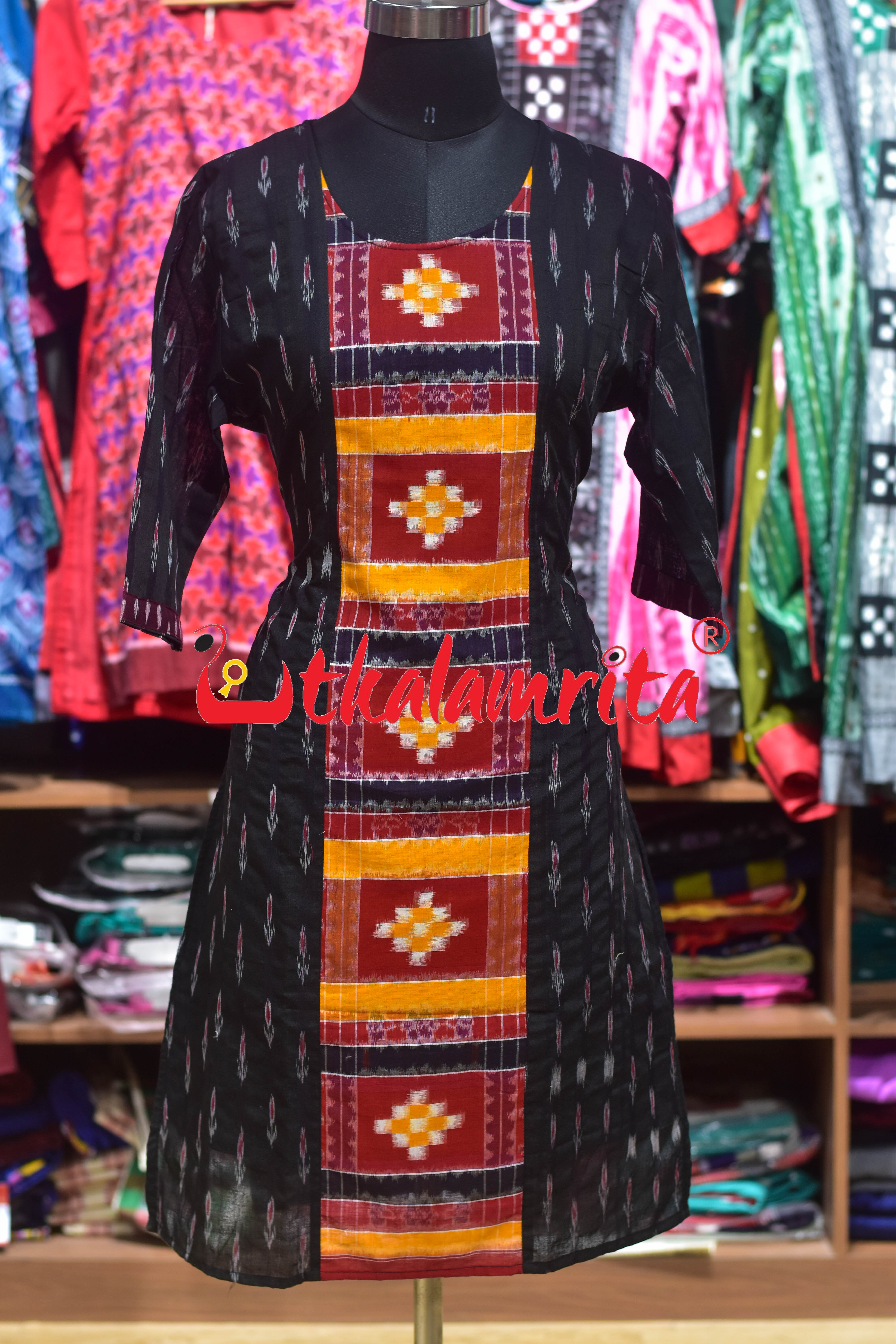 Black Labanga Middle Pasapali (Ladies' Kurti)