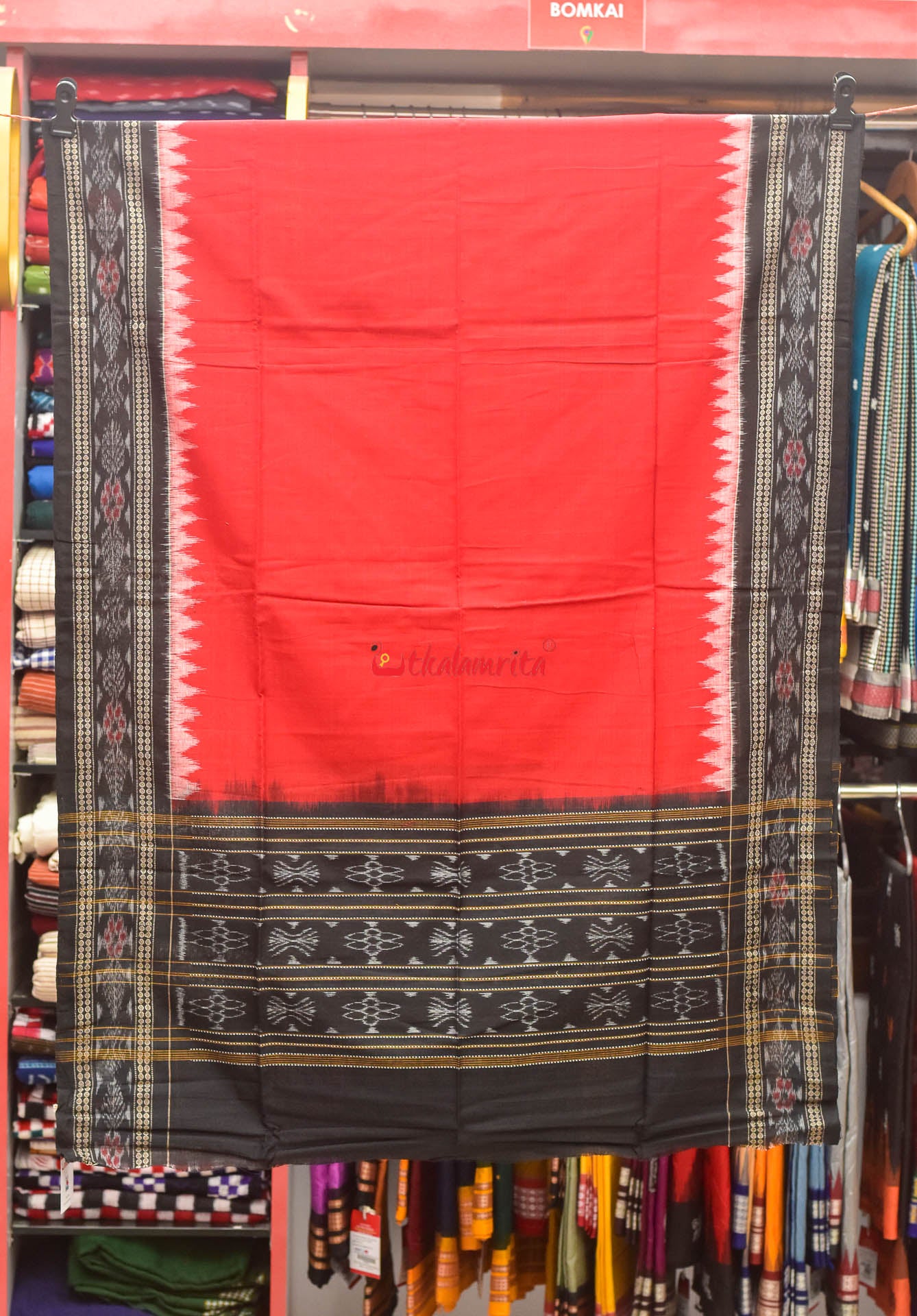 Black Red Pasapali & Tribals Dress Set