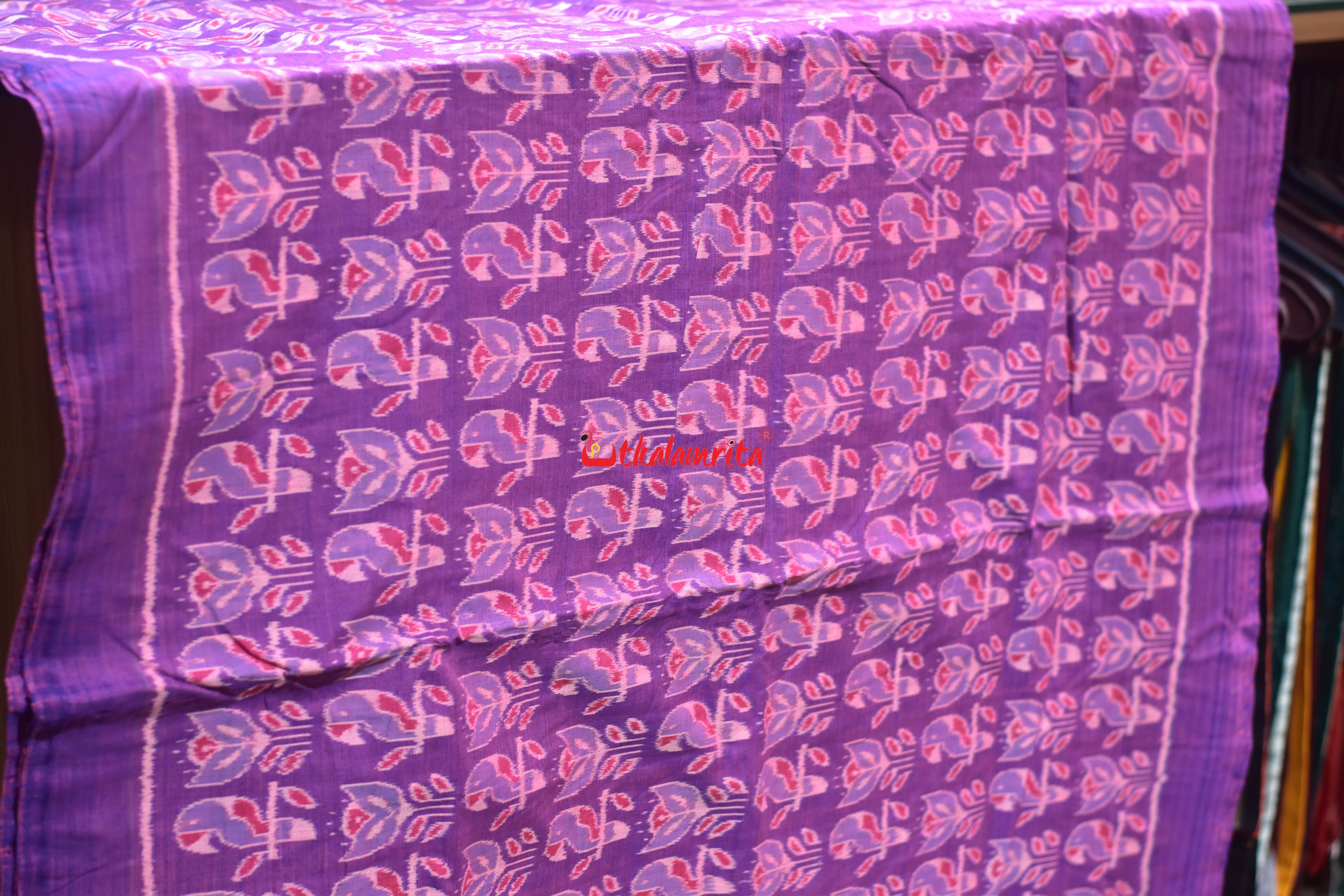 Pink Phula Harina Sambalpuri Cotton (Fabric)