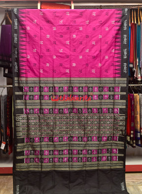 Sabari Rani Black Bomkai Silk Saree
