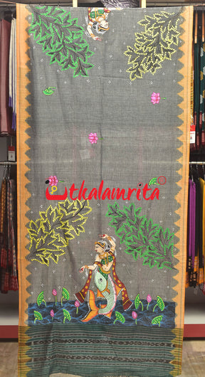 Mermaid Pattachitra (Dupatta)