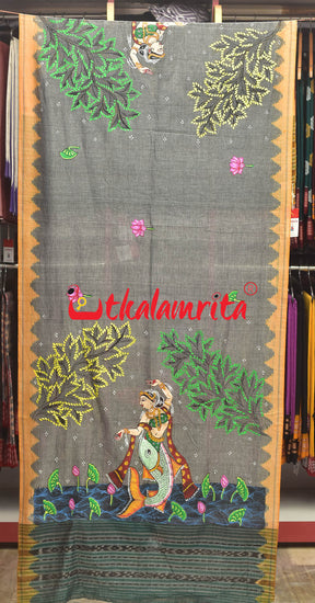 Mermaid Pattachitra (Dupatta)