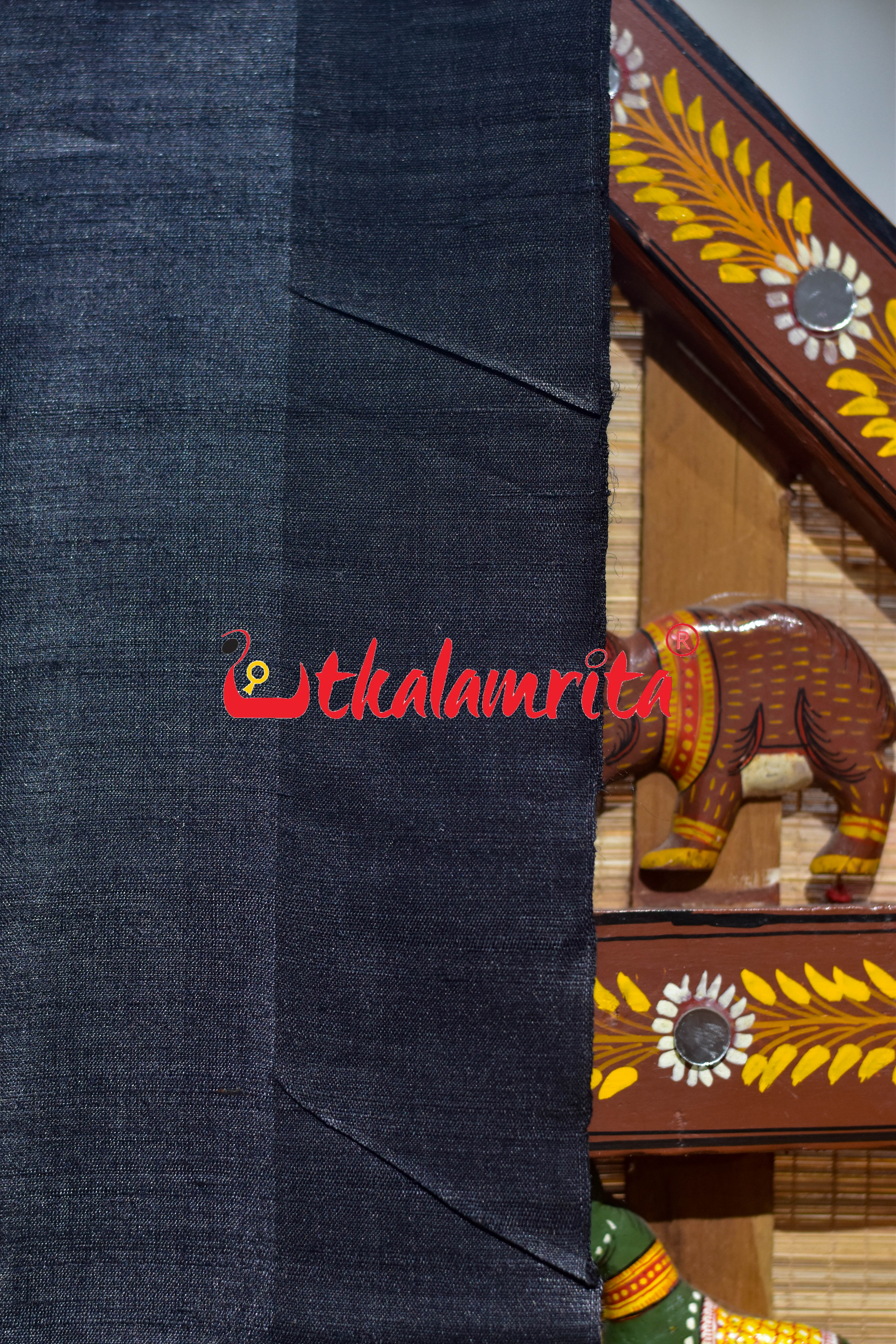 Black Chadheibana Gopalpur Tussar Silk Saree