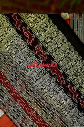 Orange Bichitrapuri Silk Saree