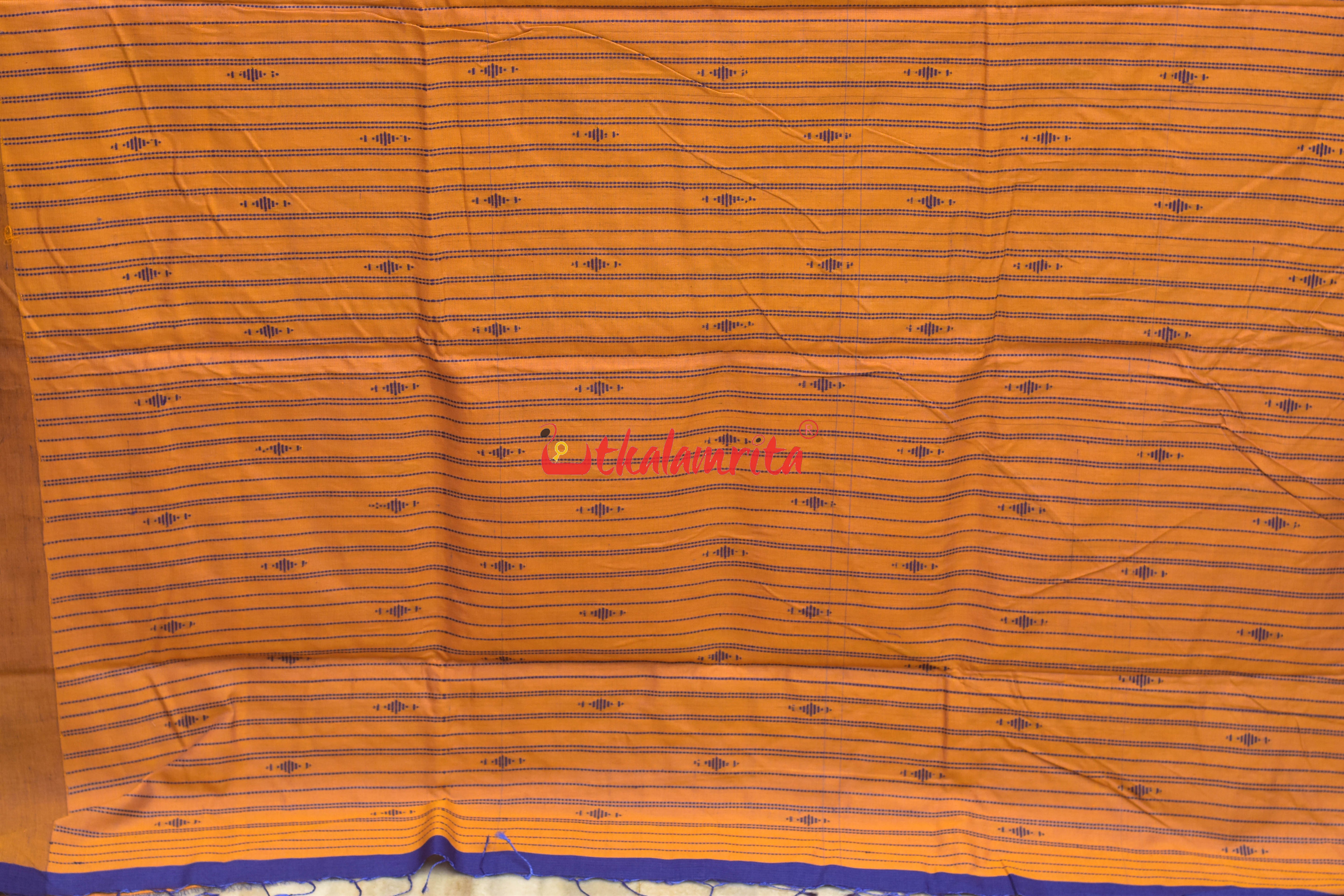 Orange Eri Phoda Anchal Tussar Saree