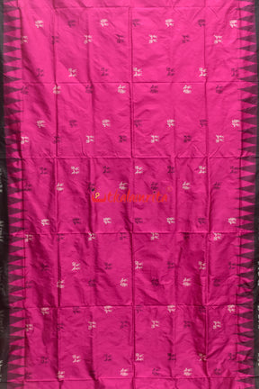 Sabari Rani Black Bomkai Silk Saree