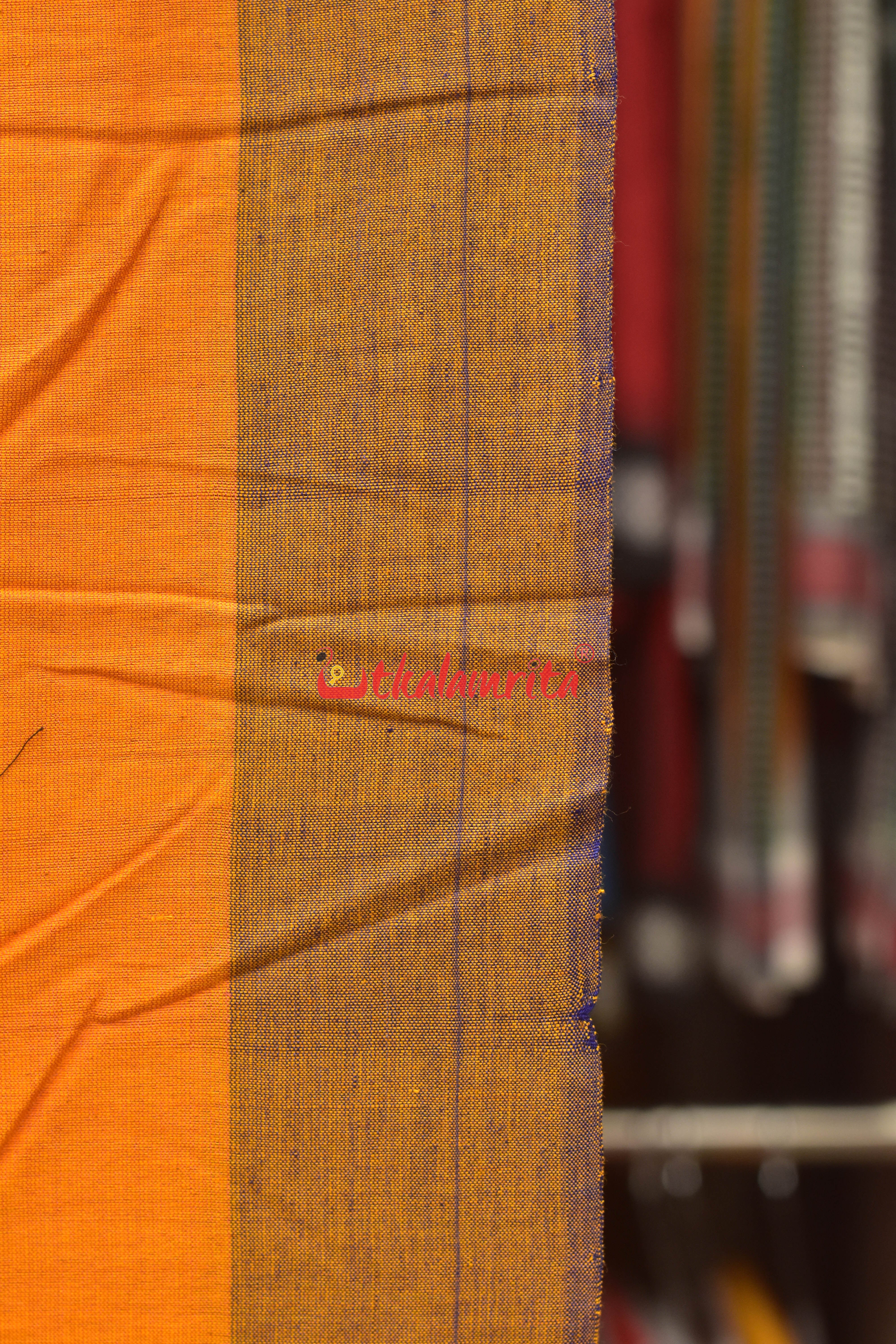 Orange Eri Phoda Anchal Tussar Saree