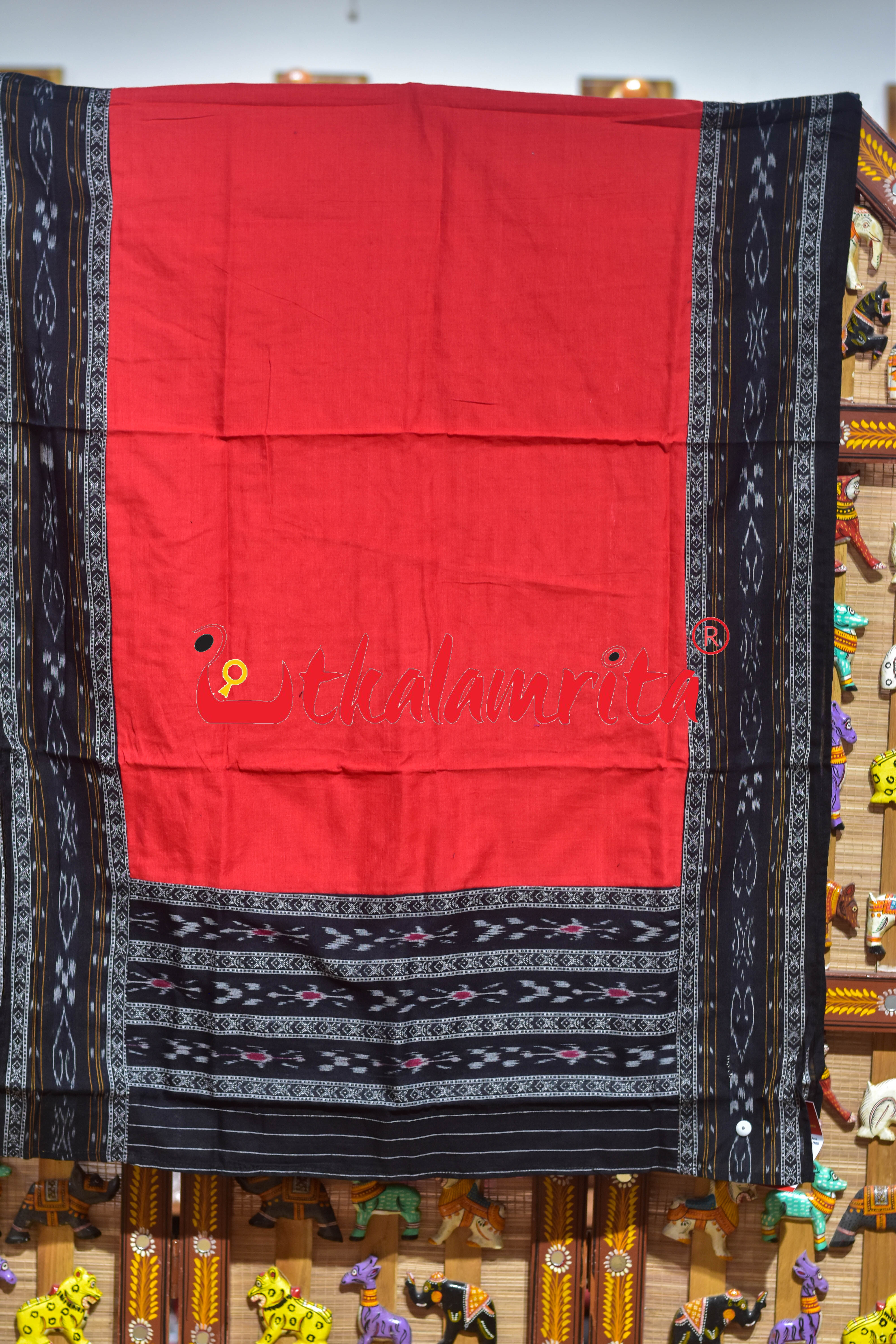Black Red Flower Body Cotton Dress Set